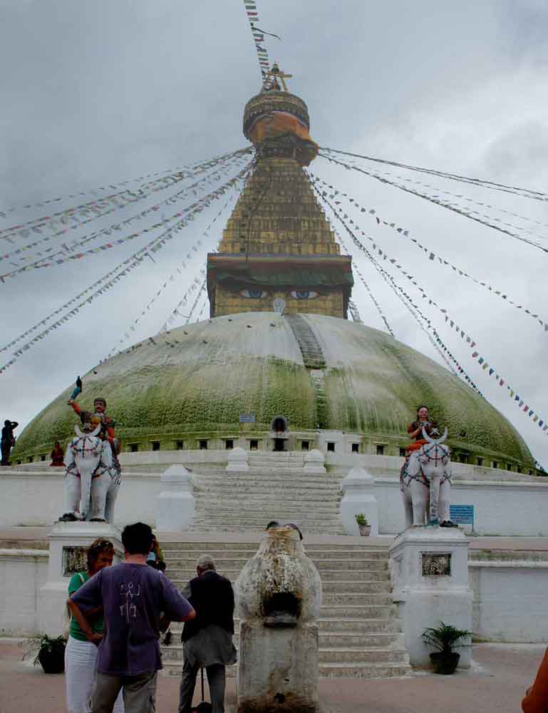 21 - Nepal - Kathmandu, stupa de Bouddhanath